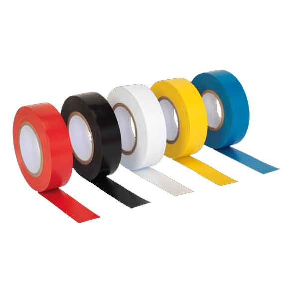 19mm x 20m PVC Insulating Tape - Mixed Colours - Pack of 10 - Image 4