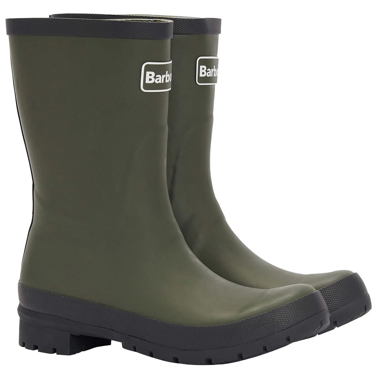 Barbour Banbury Mid Height Wellington Boots Olive