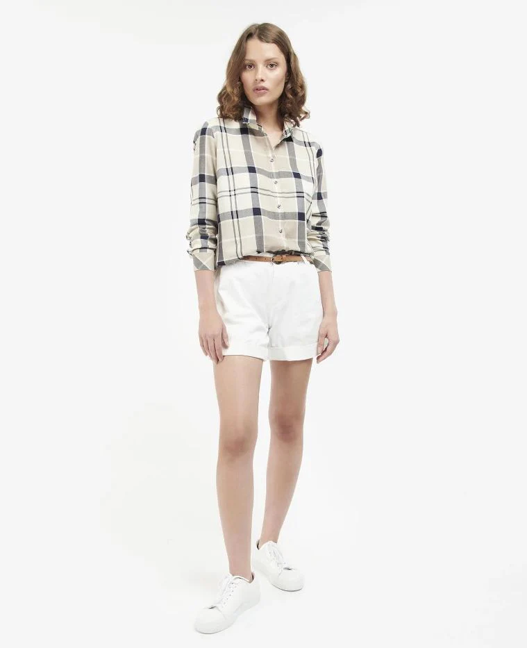 Barbour Bredon Ladies Shirt Indigo Tartan - Image 3