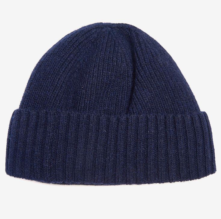 Barbour Carlton Beanie Hat Navy - Image 2
