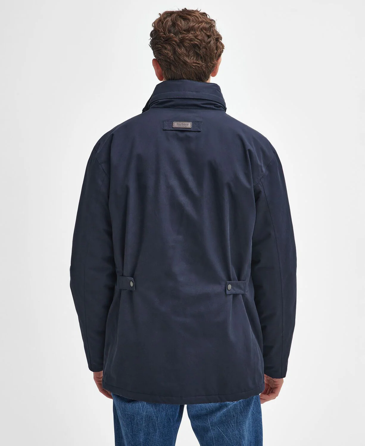 Barbour Cranston Men's Waterproof Jacket Navy - Image 4