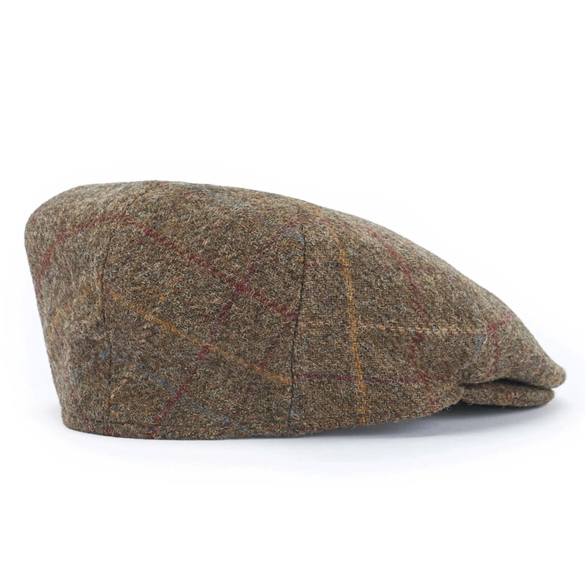 Barbour Crieff Check Cap Olive-Blue-Red - Image 2