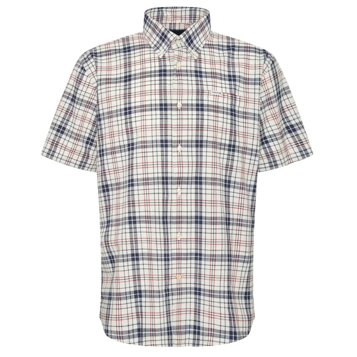 Barbour Drafthill Short Sleeve Checked Shirt Classic Navy