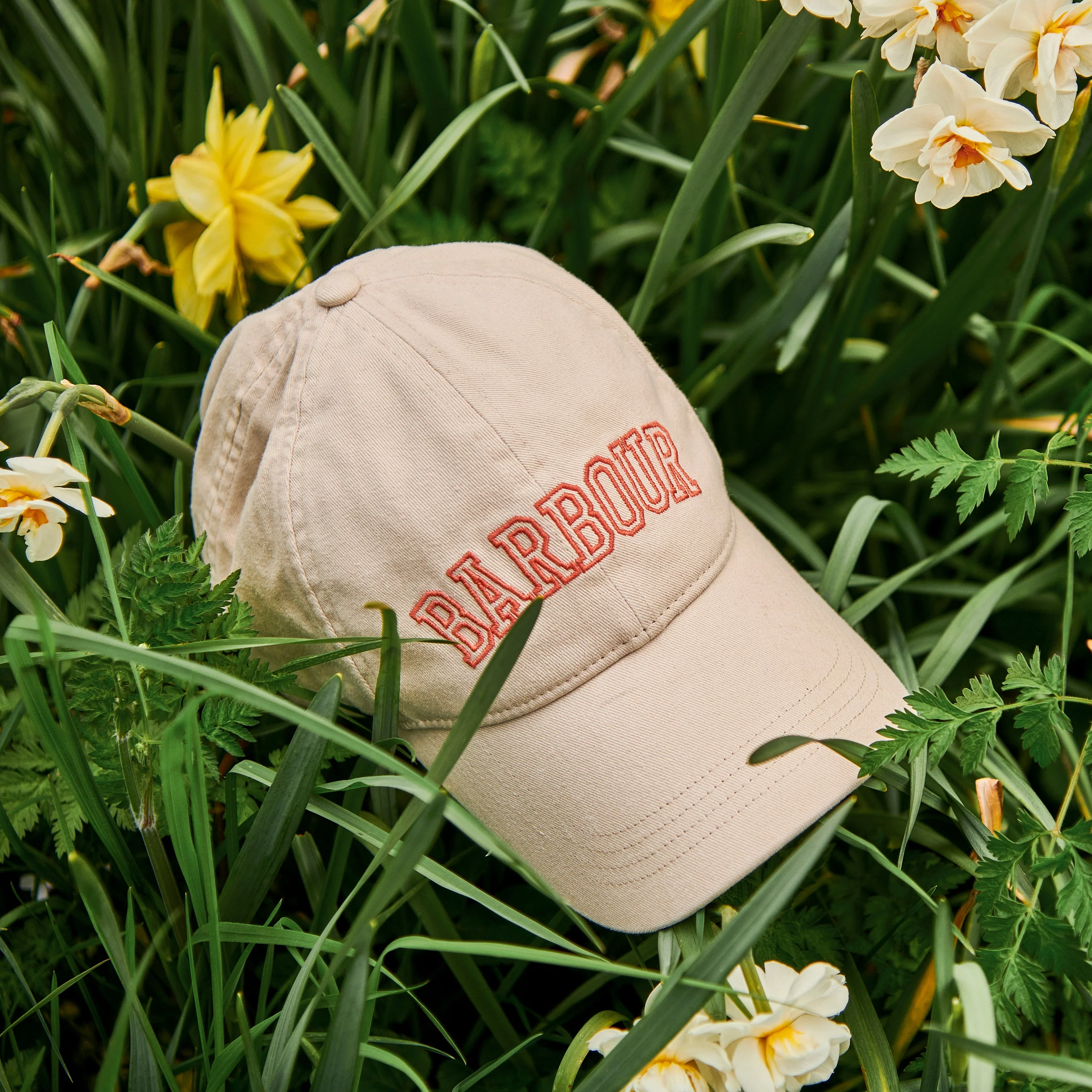 Barbour Emily Sports Cap Parchment-Apricot Crush - Image 3