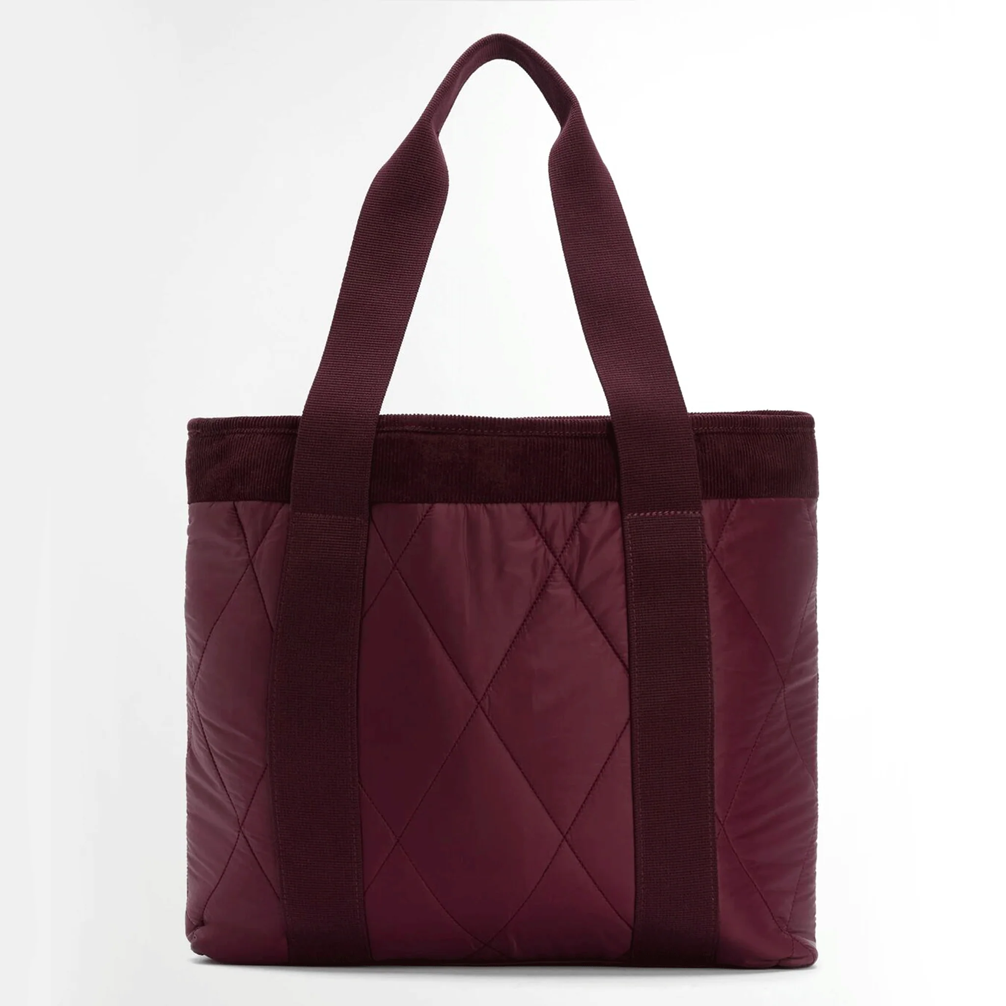 Barbour Healy Quilted Tote Bag Merlot - Image 2