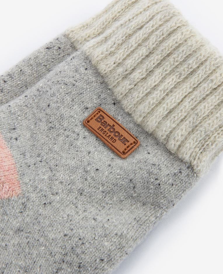 Barbour Isla Ladies Cabin Socks Light Grey Mix - Image 3