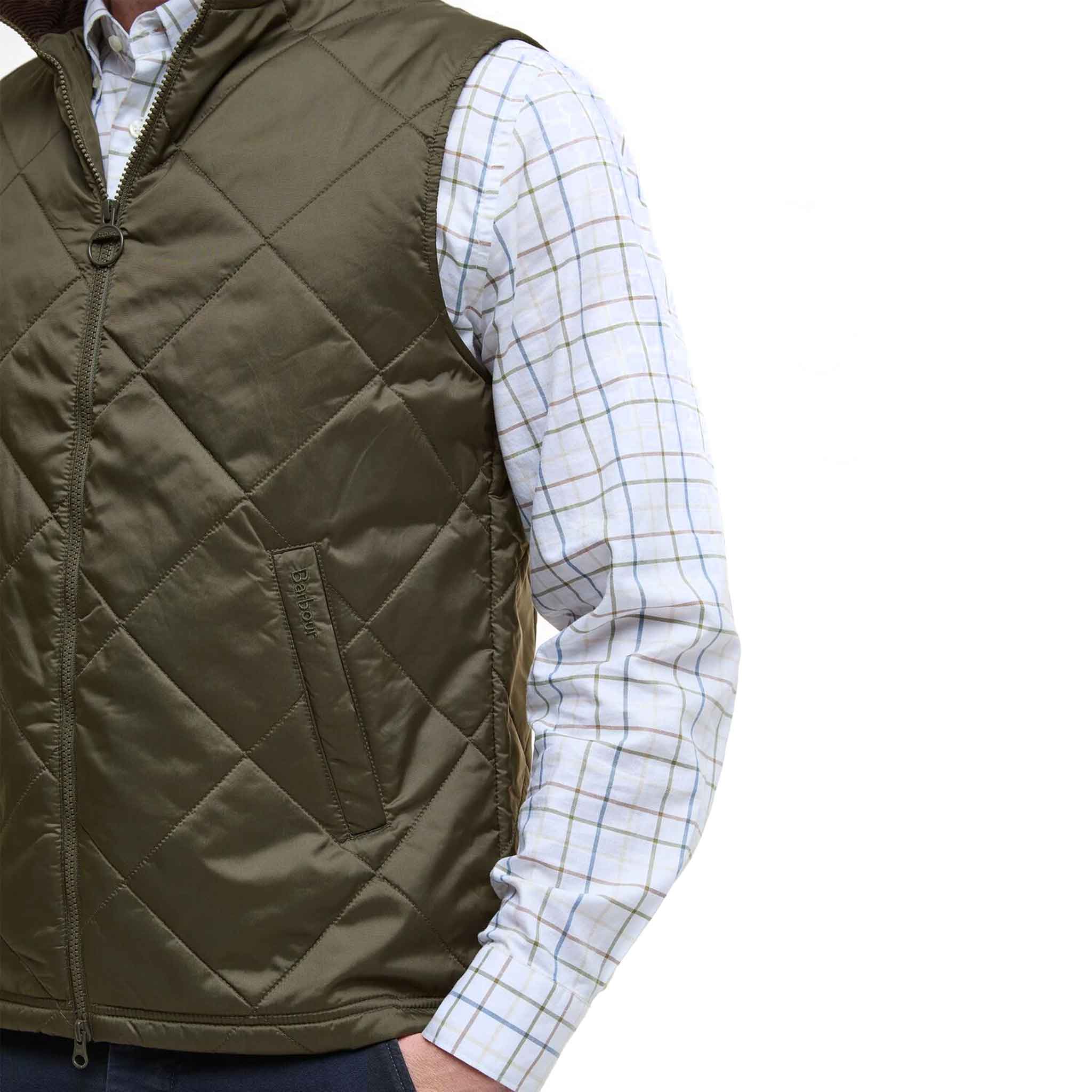 Barbour Men’s Finn Gilet Olive - Image 4