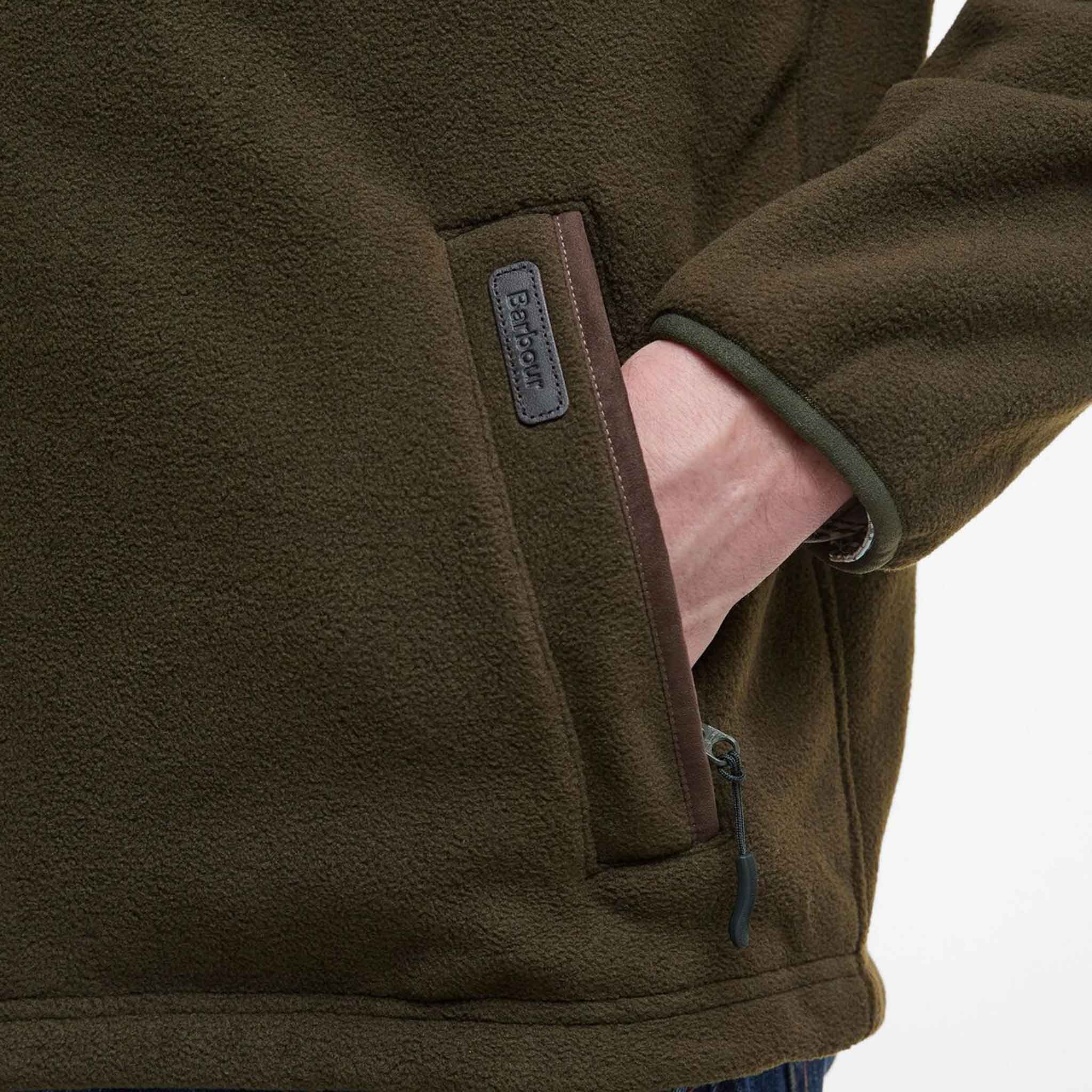 Barbour Men's Active Fleece Jacket Olive - Image 5