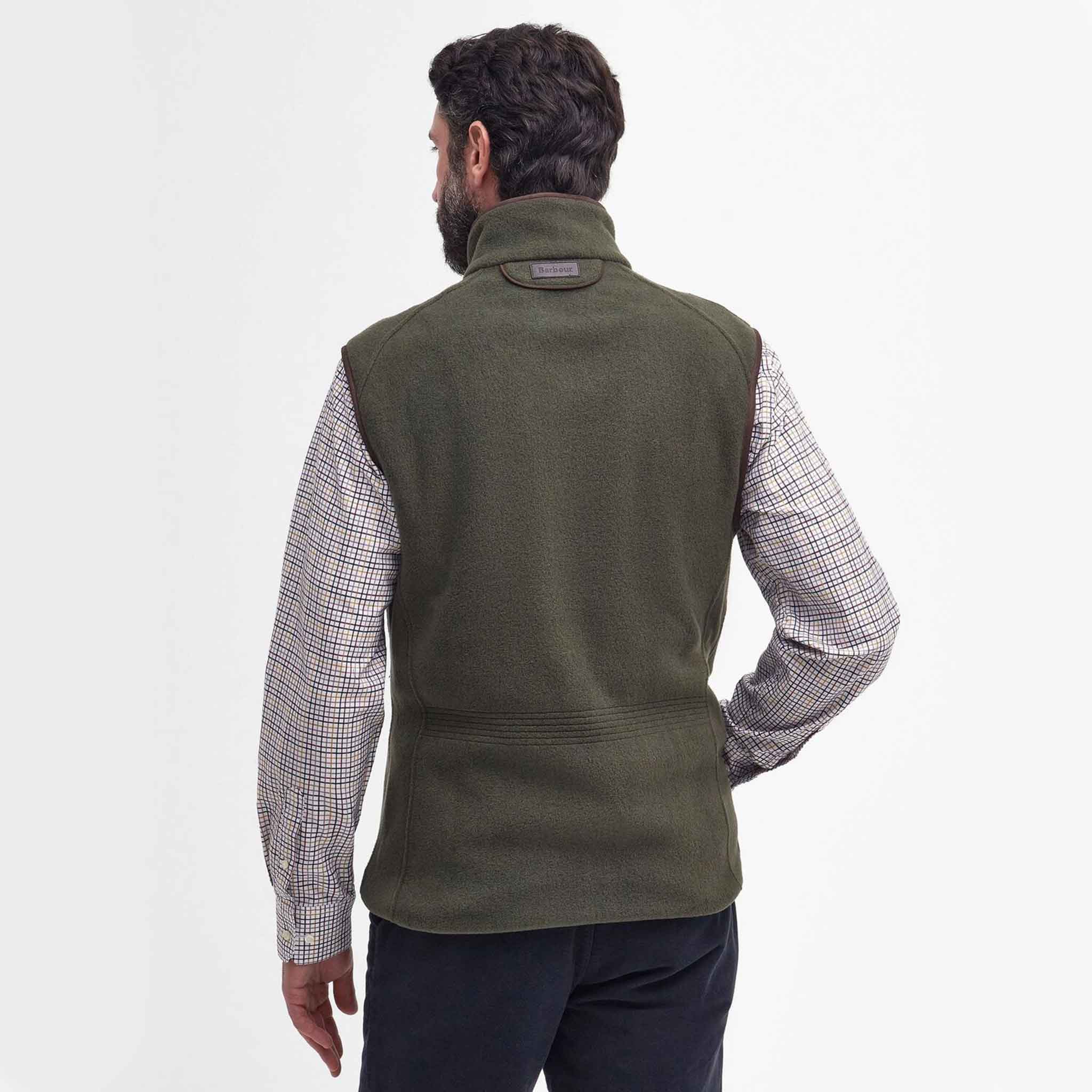 Barbour Men's Langdale Fleece Gilet Olive - Image 2