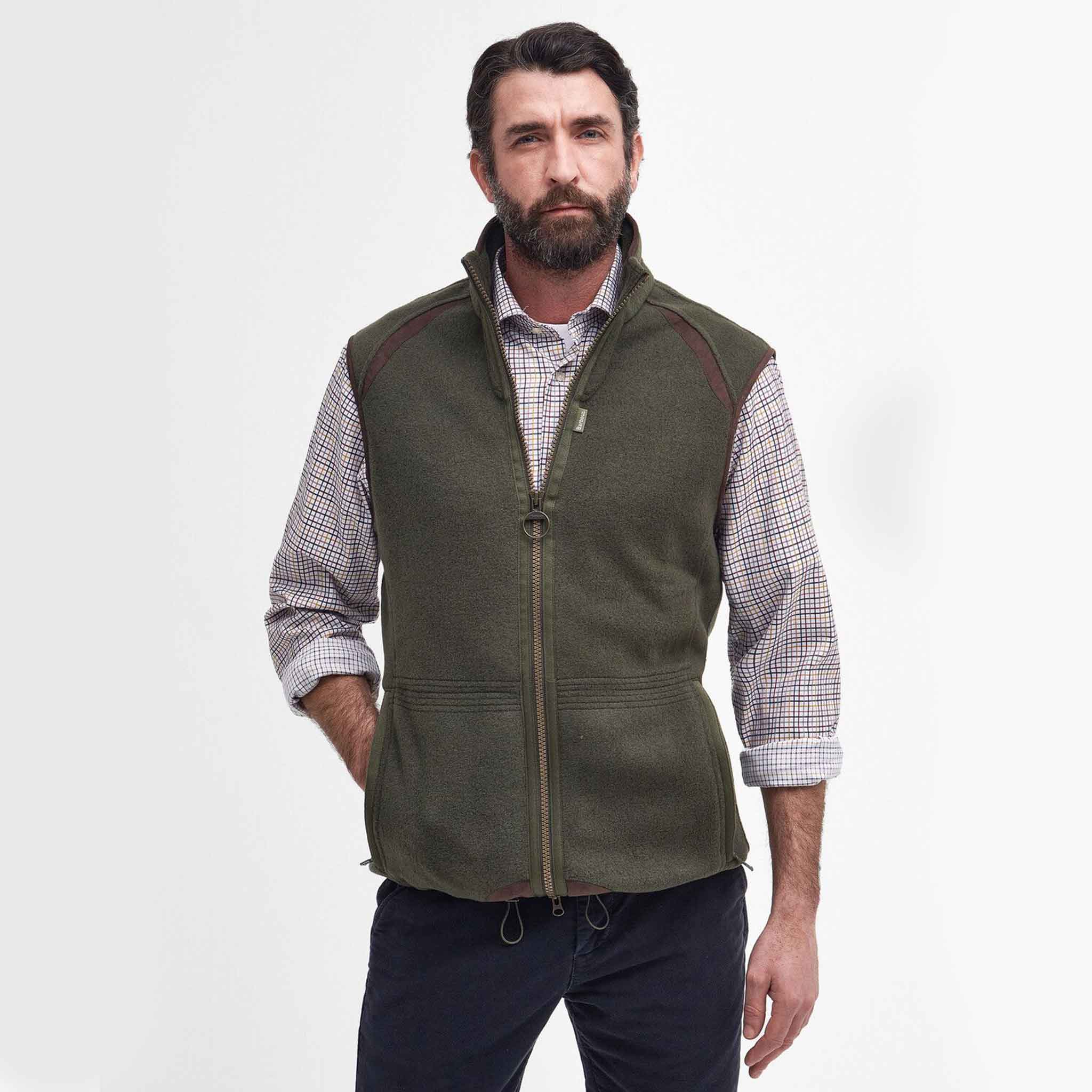 Barbour Men's Langdale Fleece Gilet Olive - Image 5