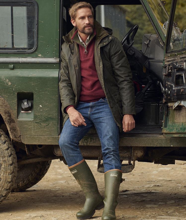Barbour Nelson Essential Half Zip Jumper Port - Image 4