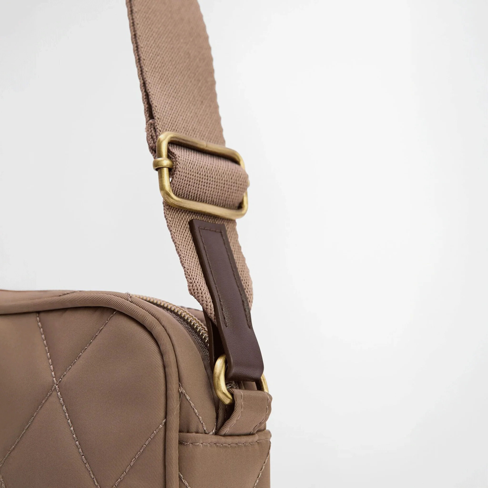 Barbour Quilted Crossbody Bag New Sand - Image 5