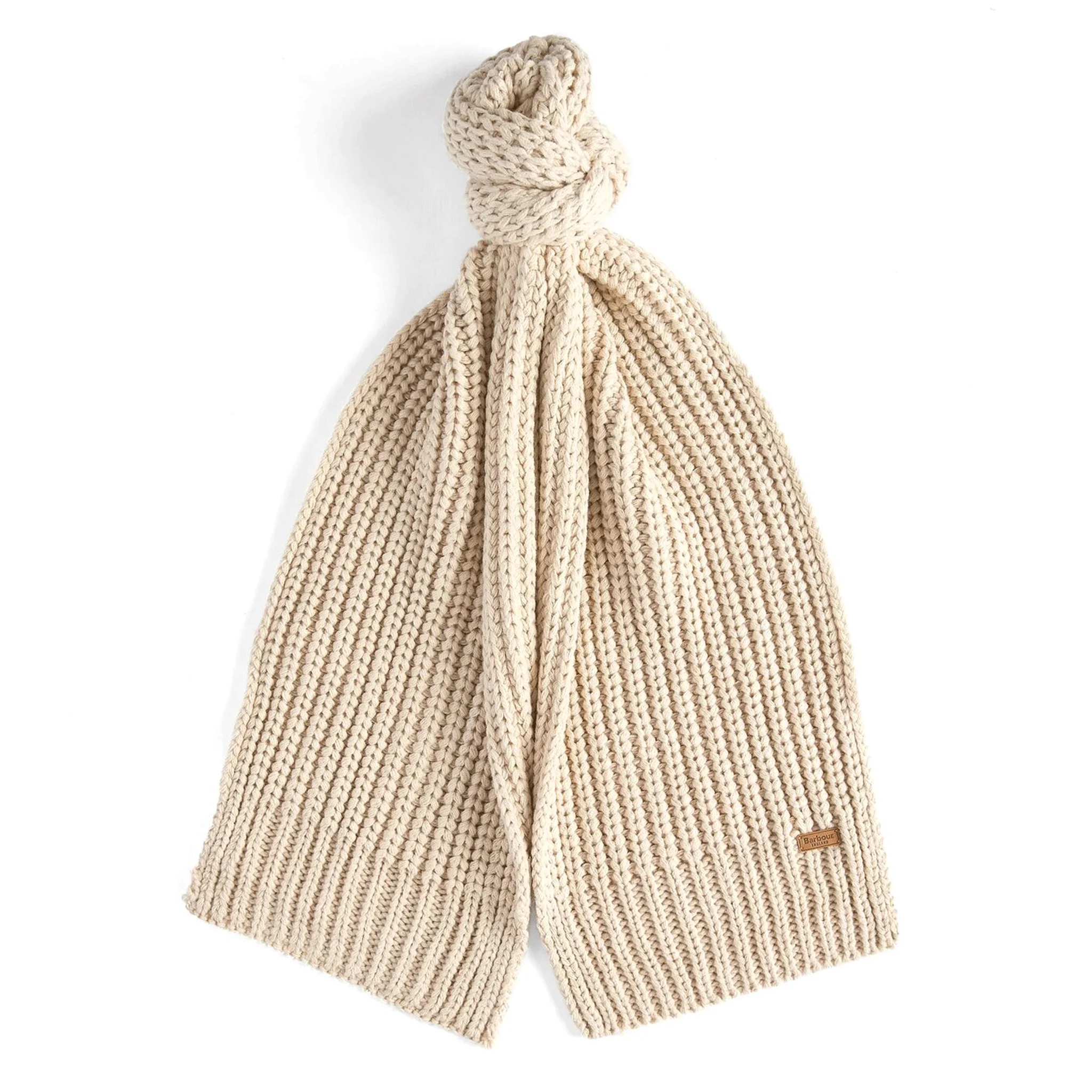 Barbour Saltburn Beanie & Scarf Gift Set Pearl - Image 5