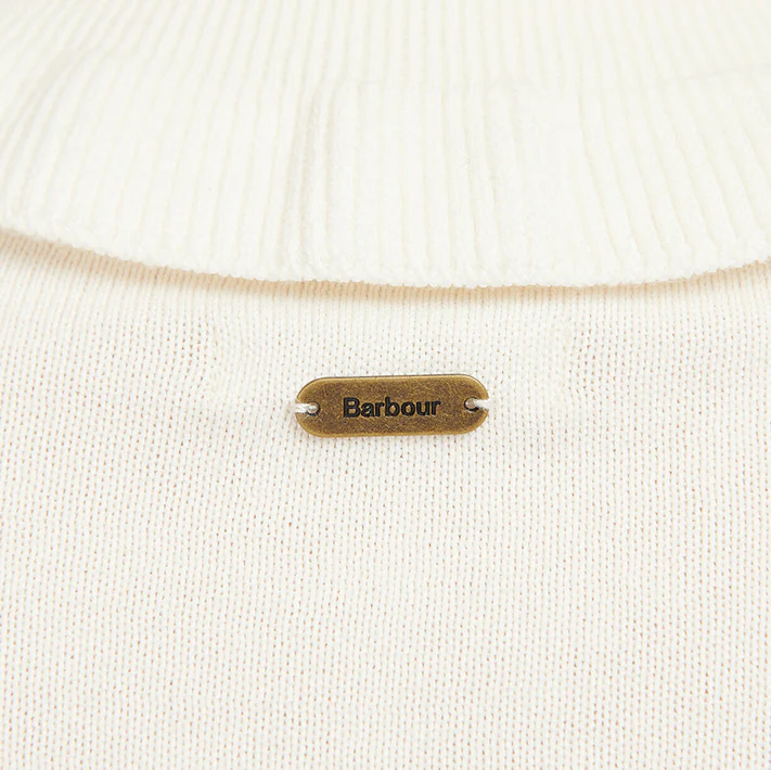 Barbour Scarlet Ladies Knit Sweater Cream - Image 3