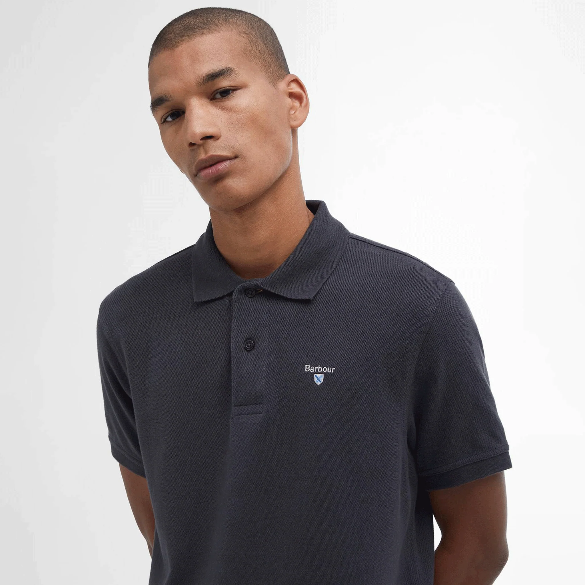 Barbour Sports Polo Shirt New Navy - Image 2