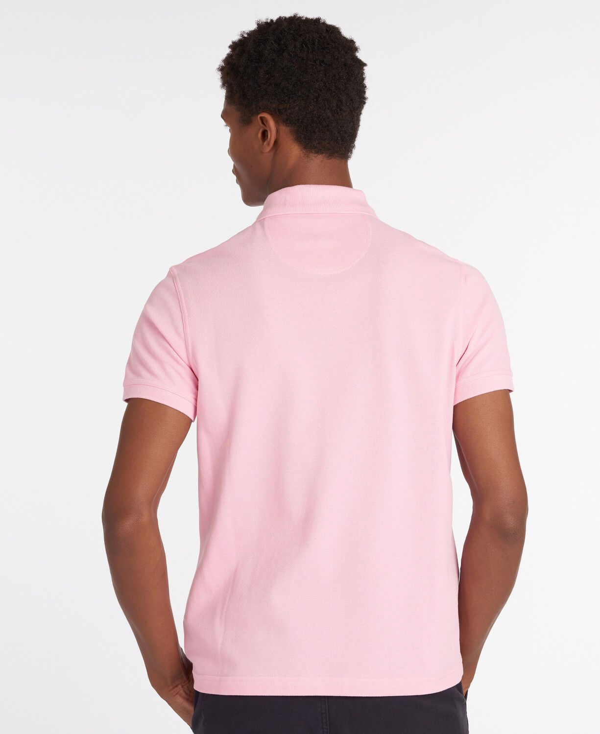 Barbour Sports Polo Shirt Pink - Image 3