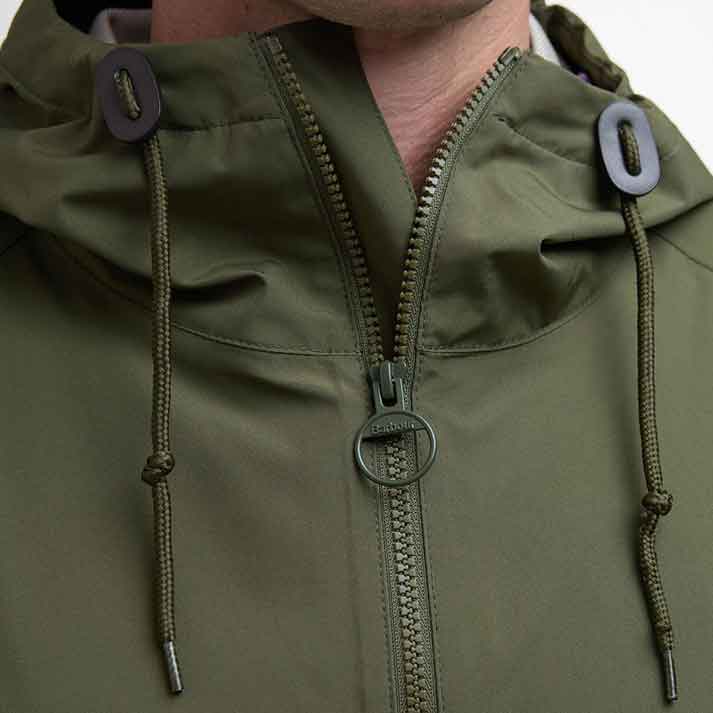 Barbour Trover Men's Waterproof Jacket Fern - Image 4