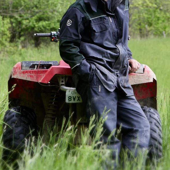 Betacraft ISO940 Waterproof Eco Mens Overtrouser Black-Moss - Image 2