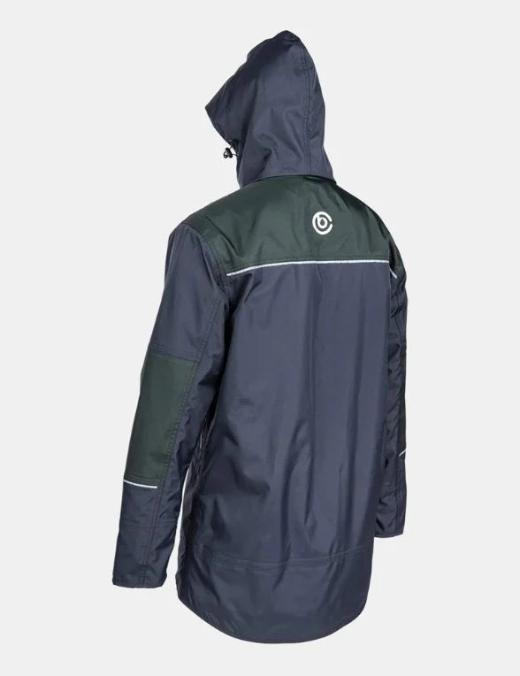 Betacraft ISO940 Waterproof Eco Mens Parka Black-Moss - Image 2