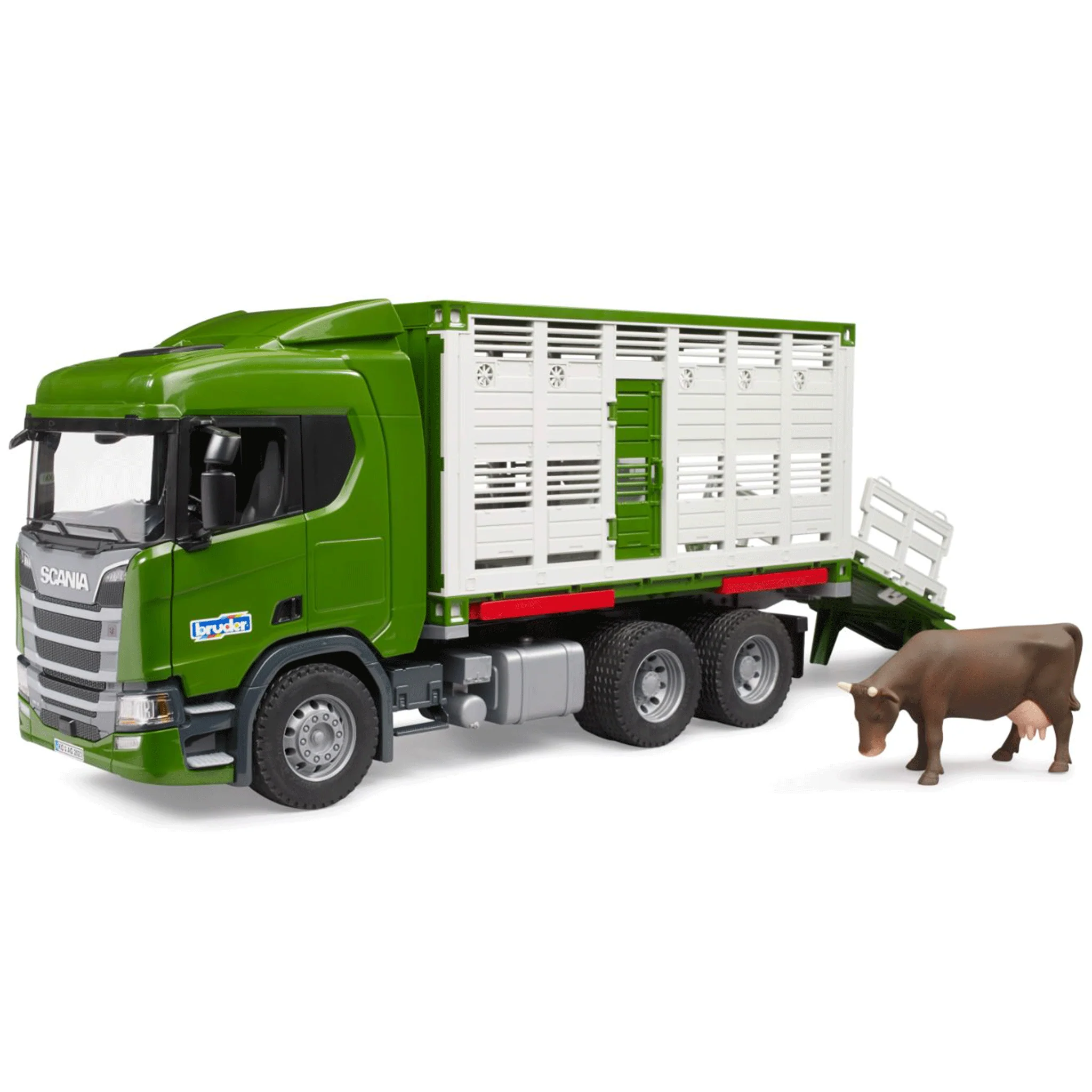 Bruder Scania Super 560R Cattle Transportation Truck with 1 Cattle 1:16 Scale - Image 3