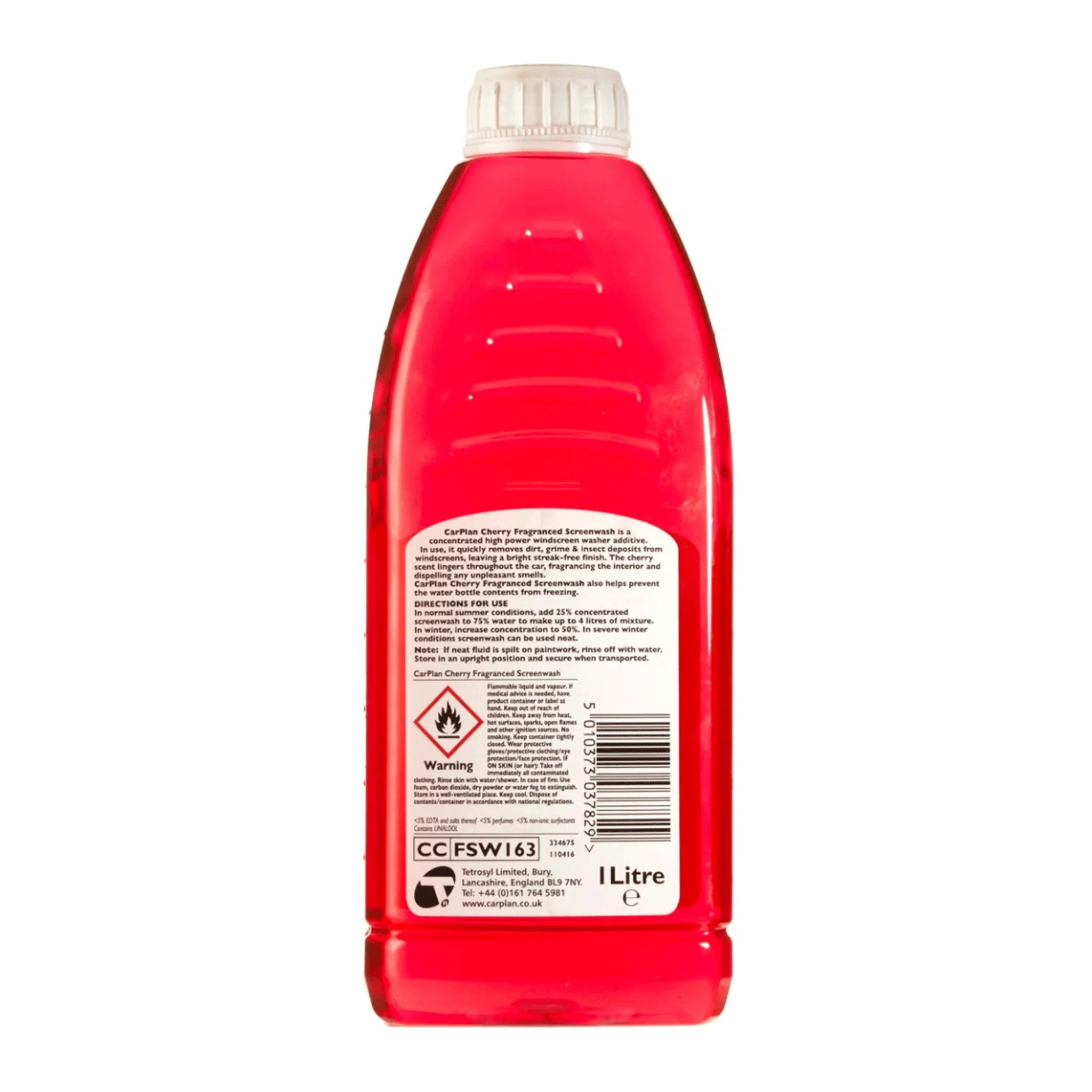 Carplan 1L Cherry Scented Screenwash Concentrate - Image 2
