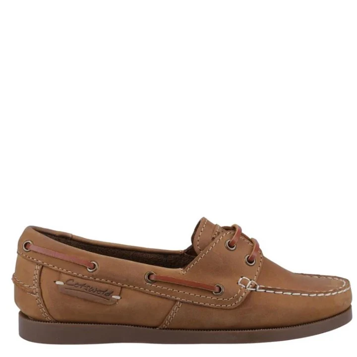 Cotswold Waterlane Ladies Deck Shoe Camel - Image 2