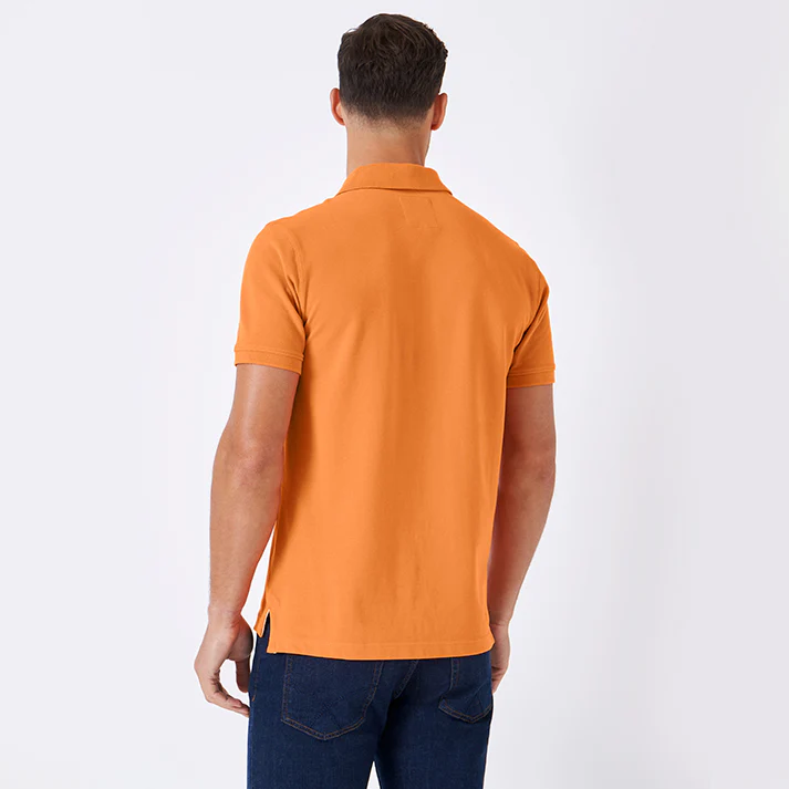 Crew Classic Pique Polo Shirt Coral Rose - Image 2