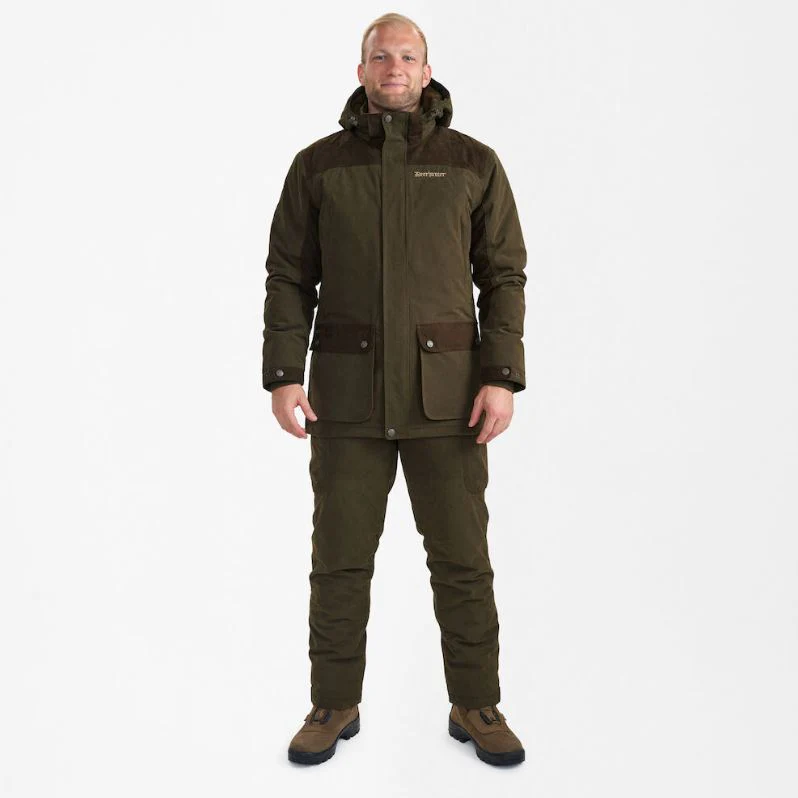 Deerhunter Men's Eagle Winter Trousers Tarmac Green - Image 2