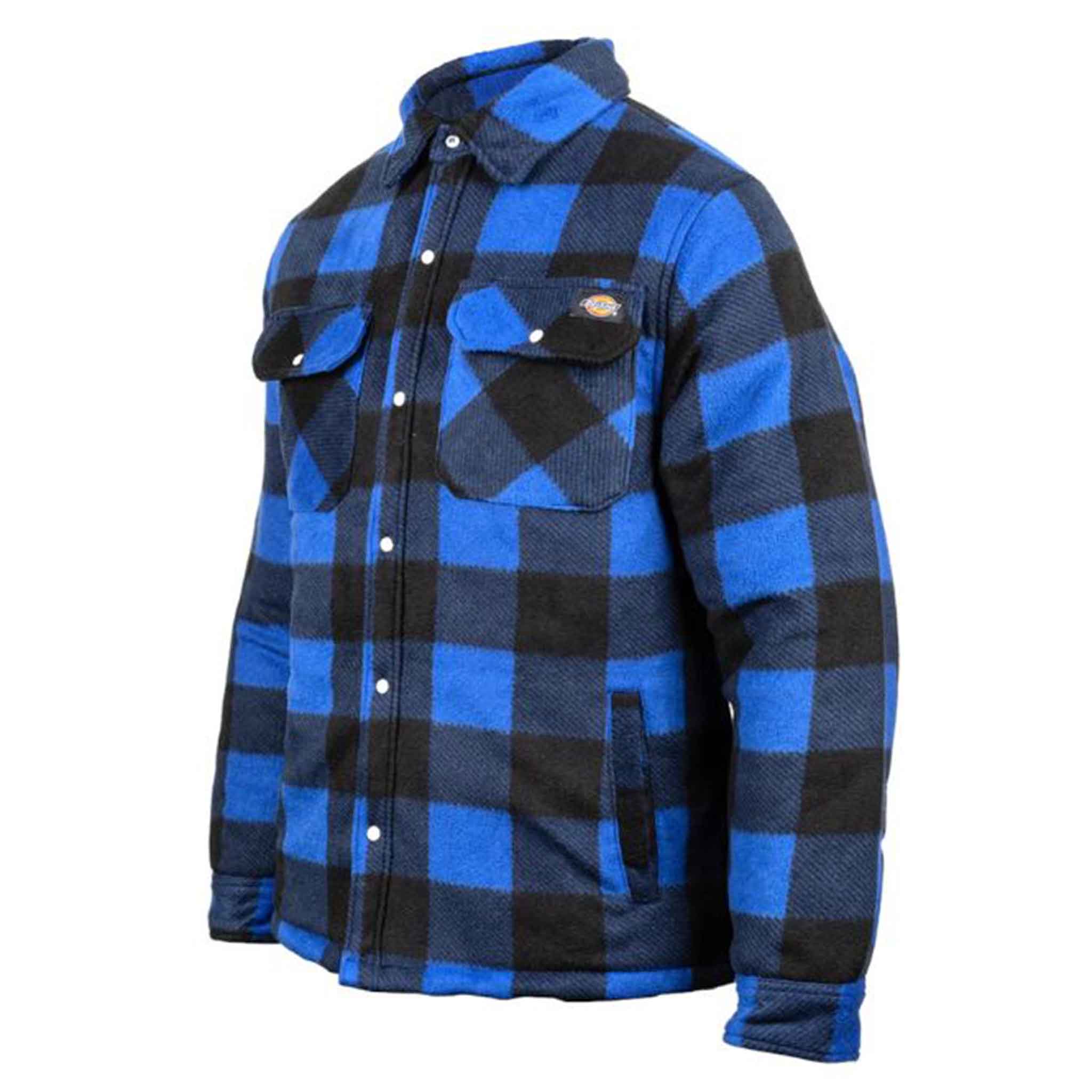 Dickies Portland Men's Padded Shirt Jacket Blue - Image 6