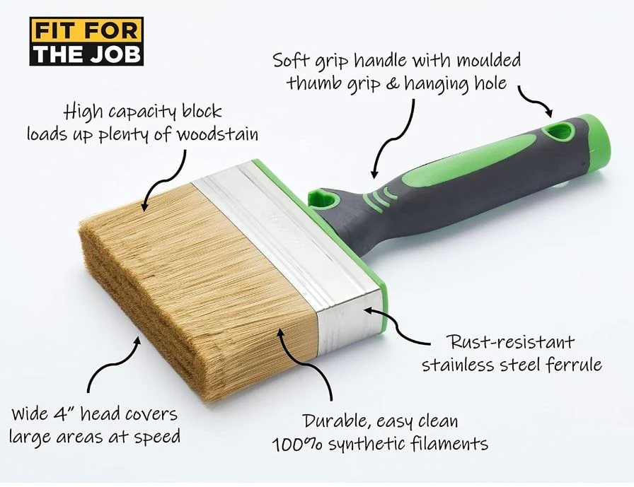 Fit for the Job Shed & Fence Block Brush (4") - Image 3