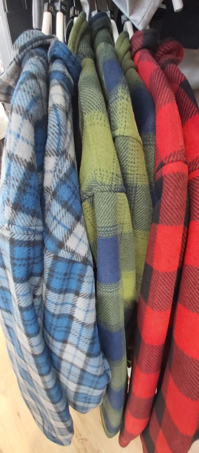 Fort Workwear Portman Fleece Checked Shacket Red - Image 3