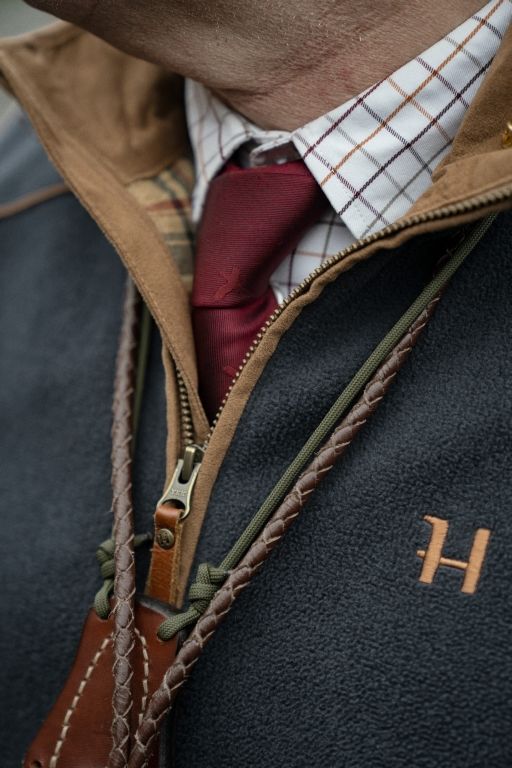 Harkila Sandhem 200 Fleece Waistcoat Dark Navy - Image 3