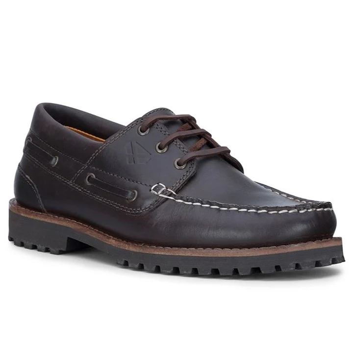 Hoggs Kintyre Rugged Moccasin Boat Shoe Chestnut