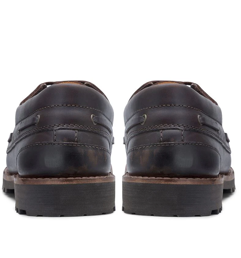 Hoggs Kintyre Rugged Moccasin Boat Shoe Chestnut - Image 3