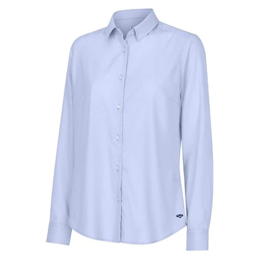 Hoggs of Fife Callie Twill Shirt Plain Blue