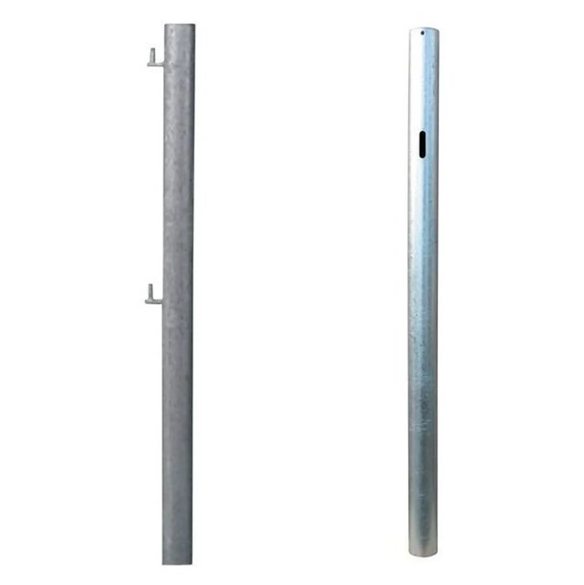 IAE Heavy Duty 4.5" Tubular Galvanised Metal Gate Post