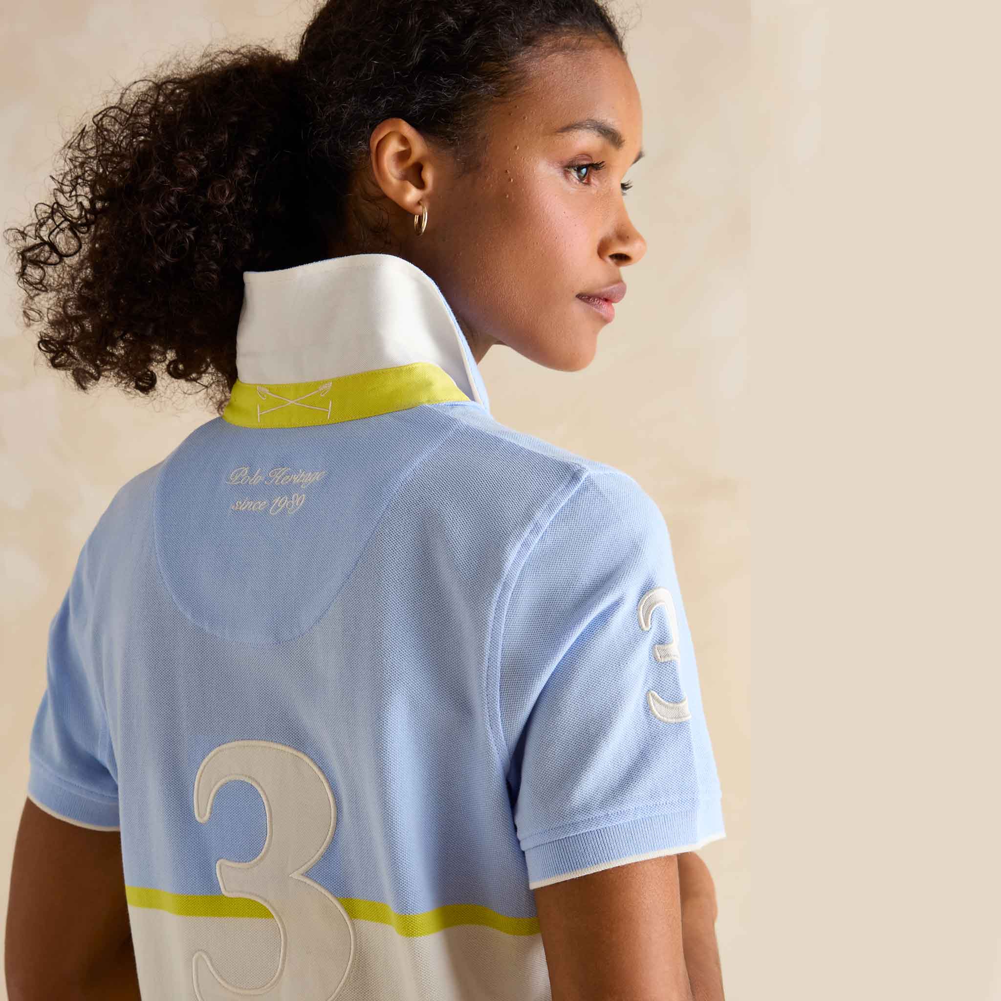 Joules Beaufort Blue Polo Top - Image 3