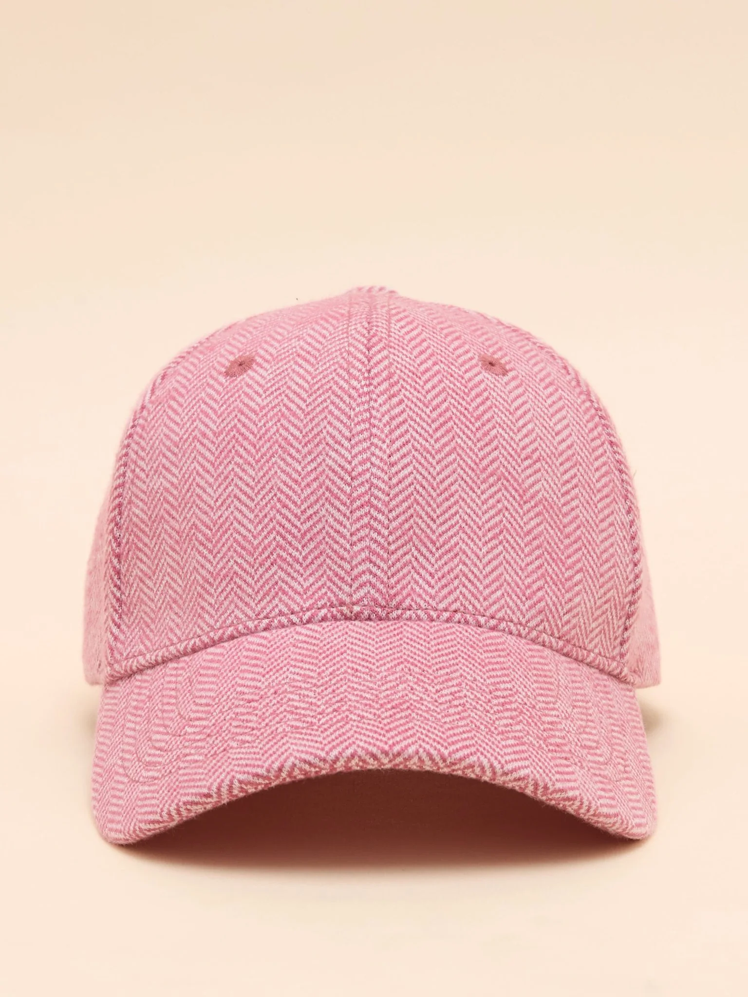 Joules Daley Pink Herringbone Cap - Image 2