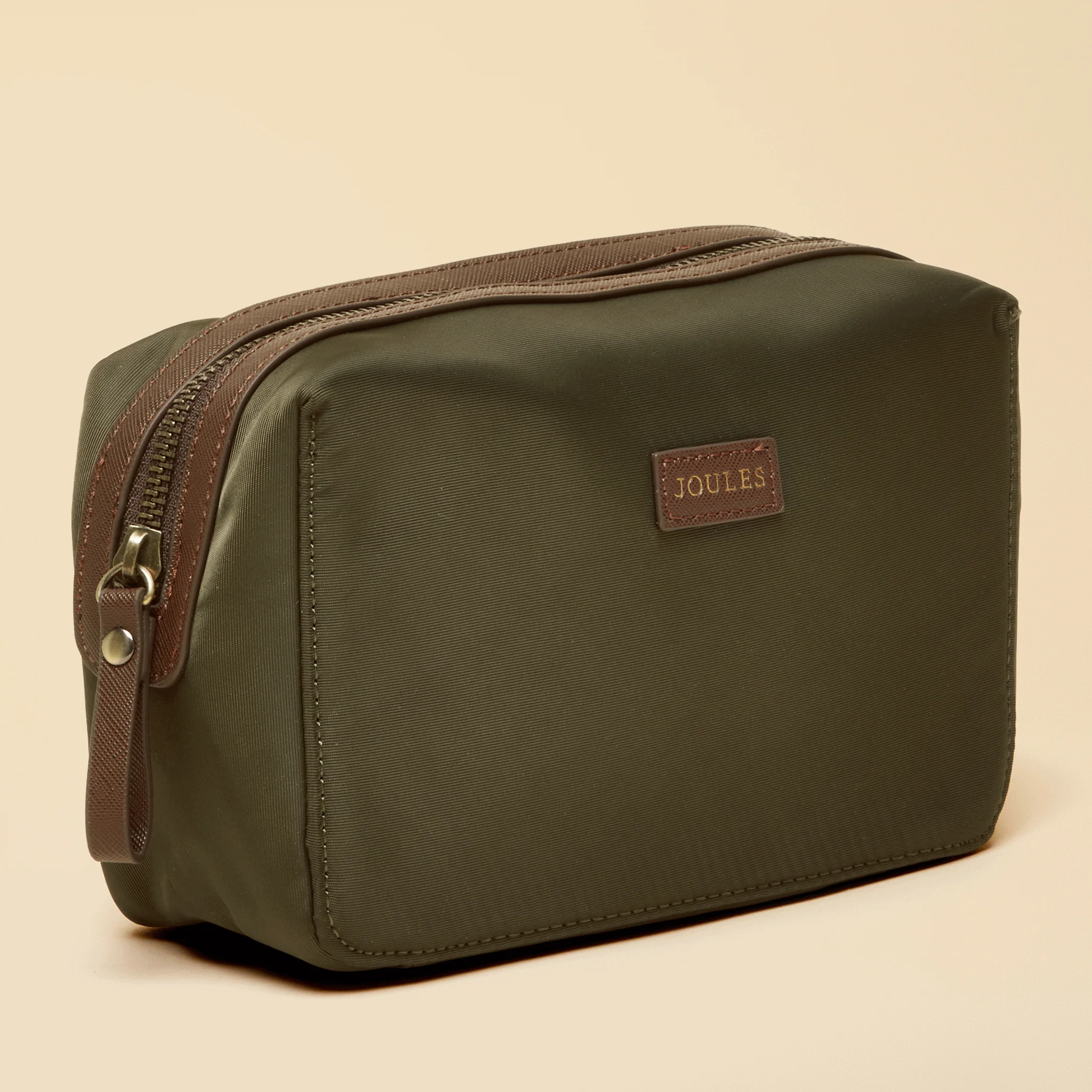Joules Edie Cosmetic Bag Khaki Green - Image 4