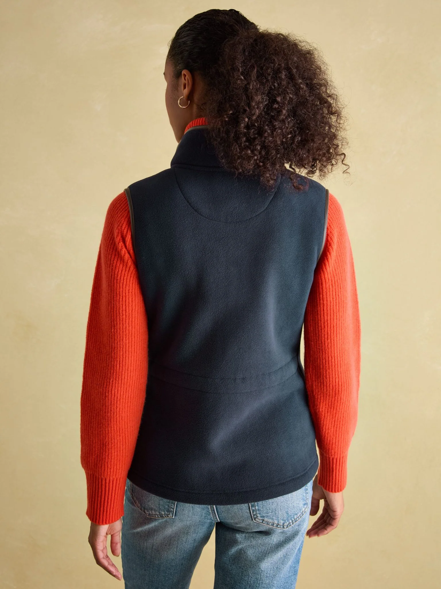 Joules Fairbourne Fleece Gilet Navy - Image 3