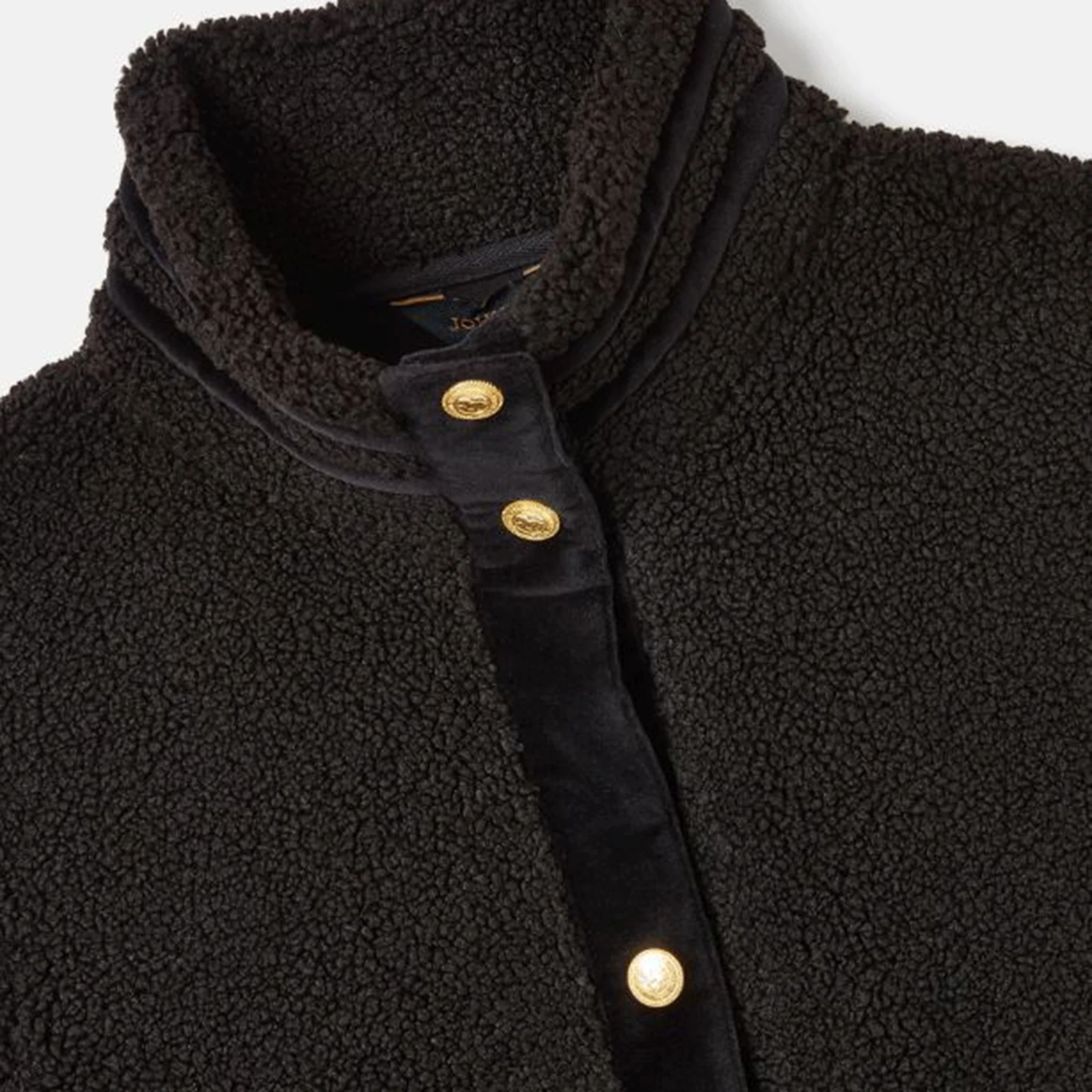 Joules Fleur Fleece Jacket Black - Image 6