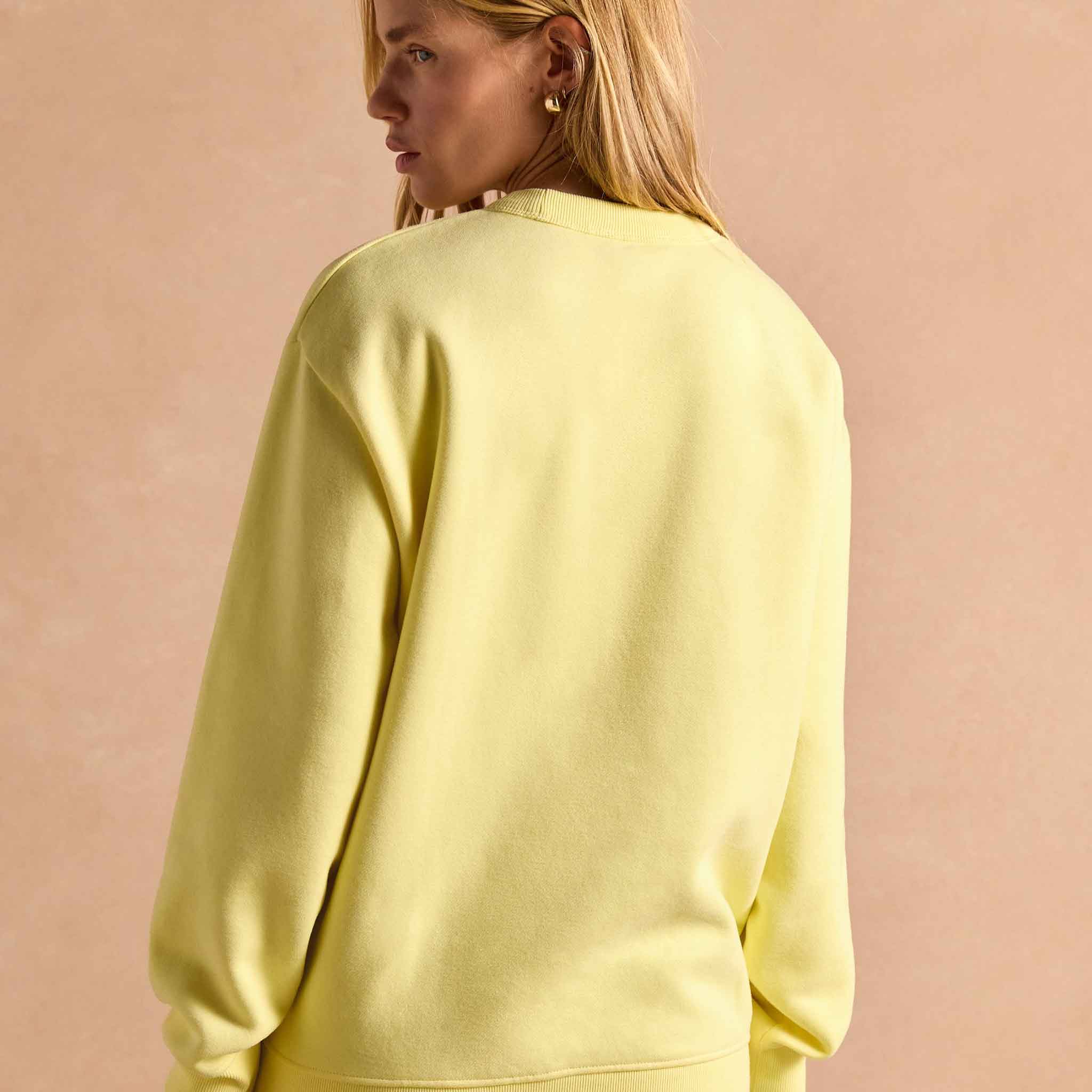Joules Graphic Cotton Rich Crew Neck Sweatshirt Yellow - Image 3