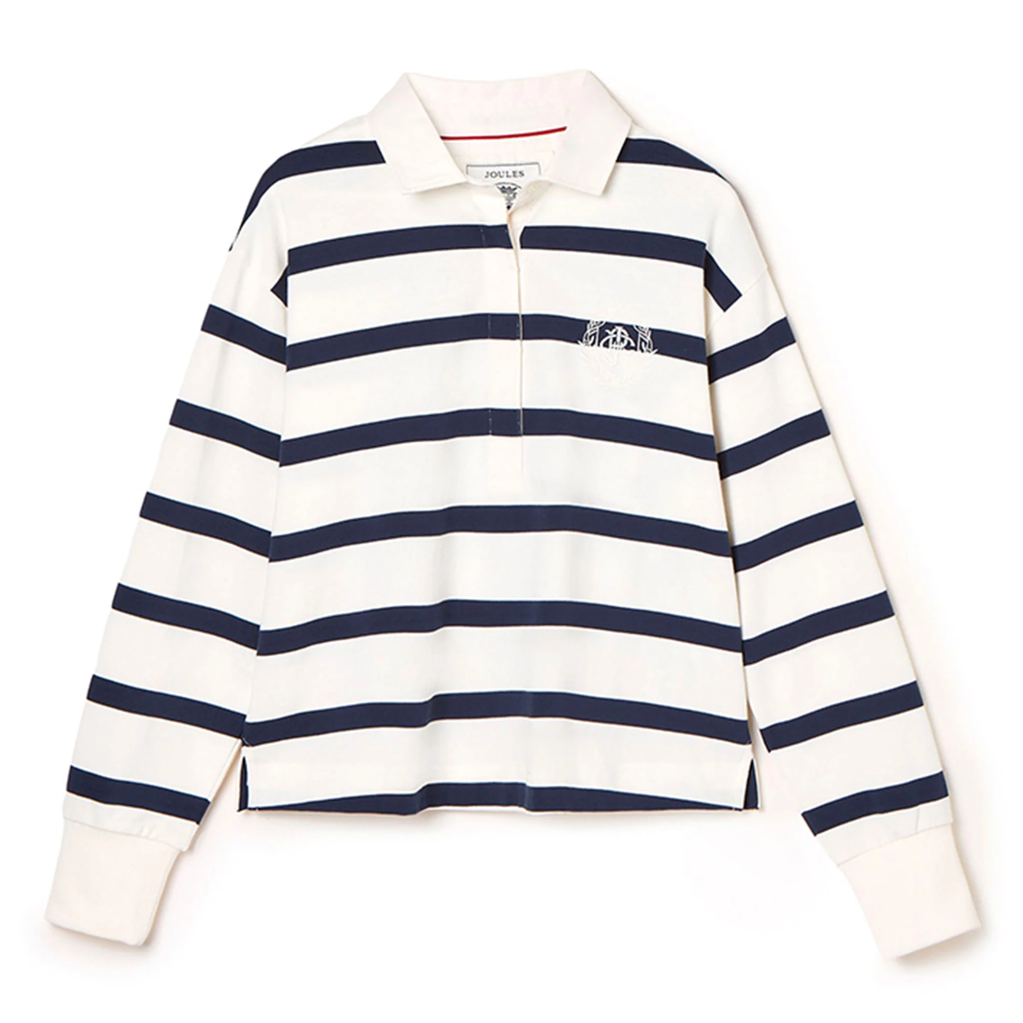 Joules Lara Navy Boxy Fit Rugby Shirt