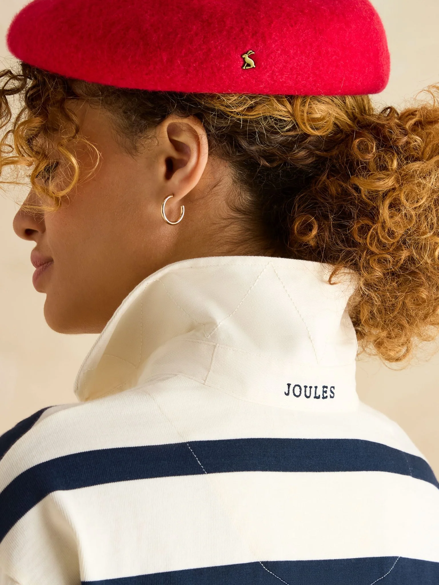 Joules Lara Navy Boxy Fit Rugby Shirt - Image 5