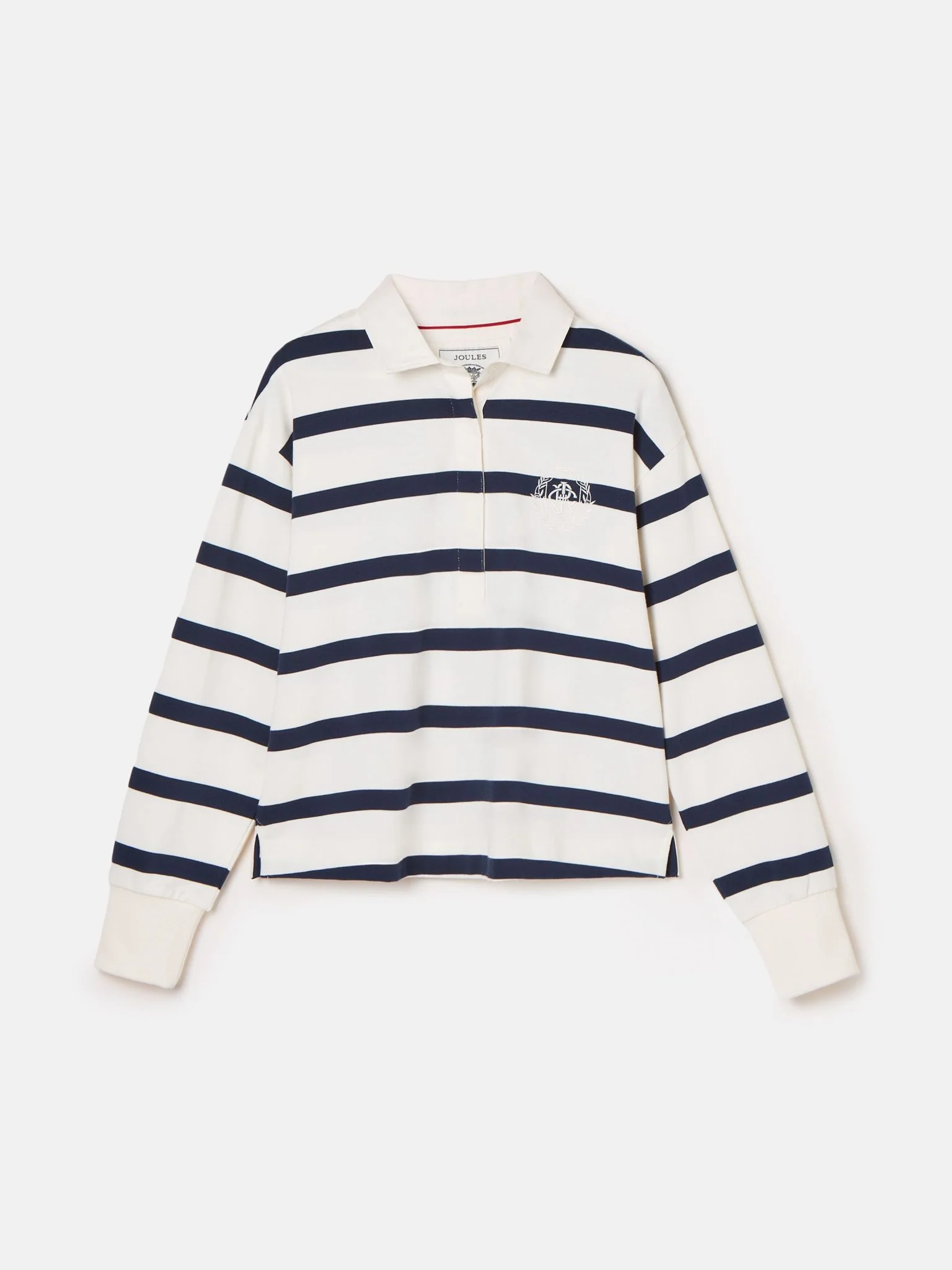 Joules Lara Navy Boxy Fit Rugby Shirt - Image 8