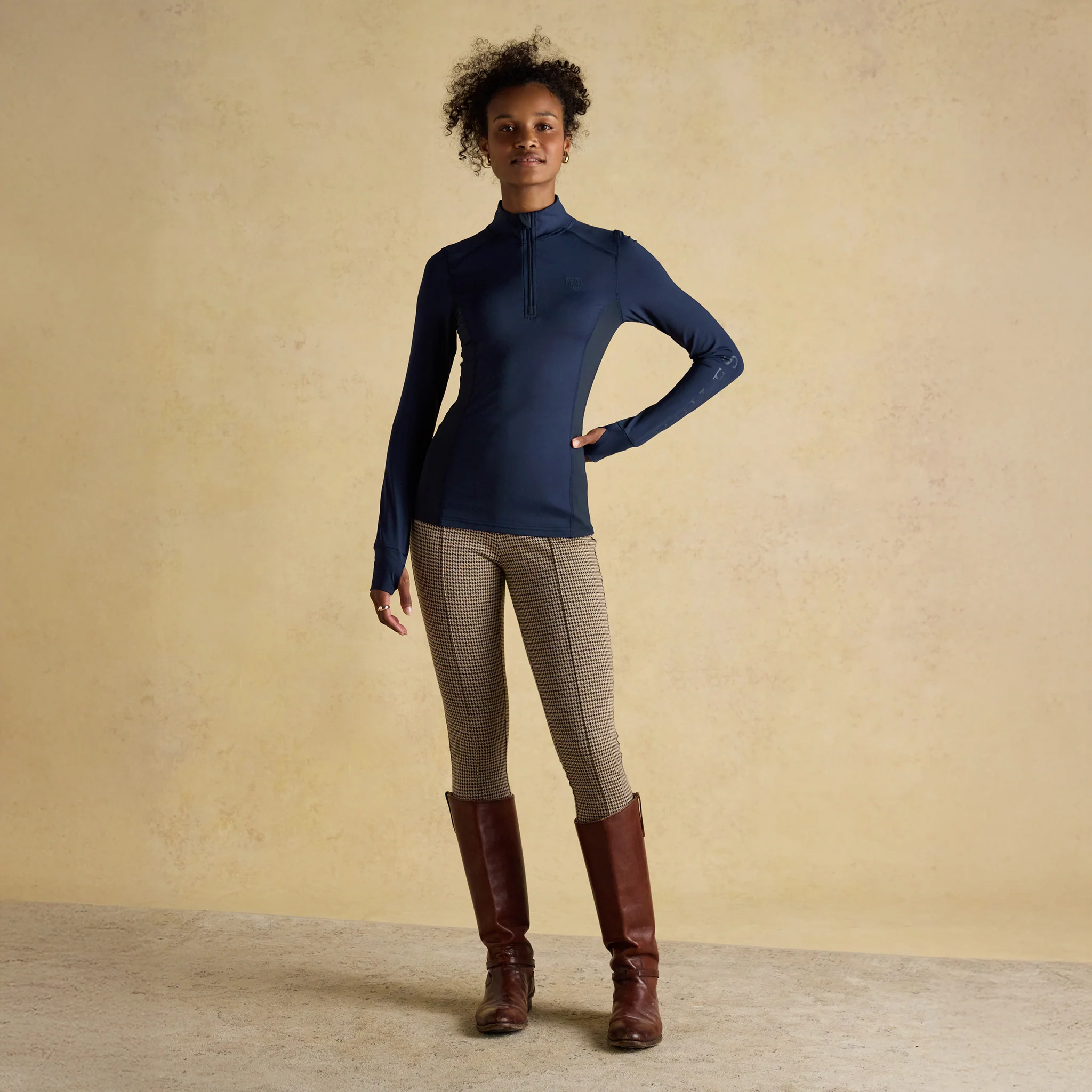Joules Long Sleeve Jersey Base Layer Top in Navy - Image 6