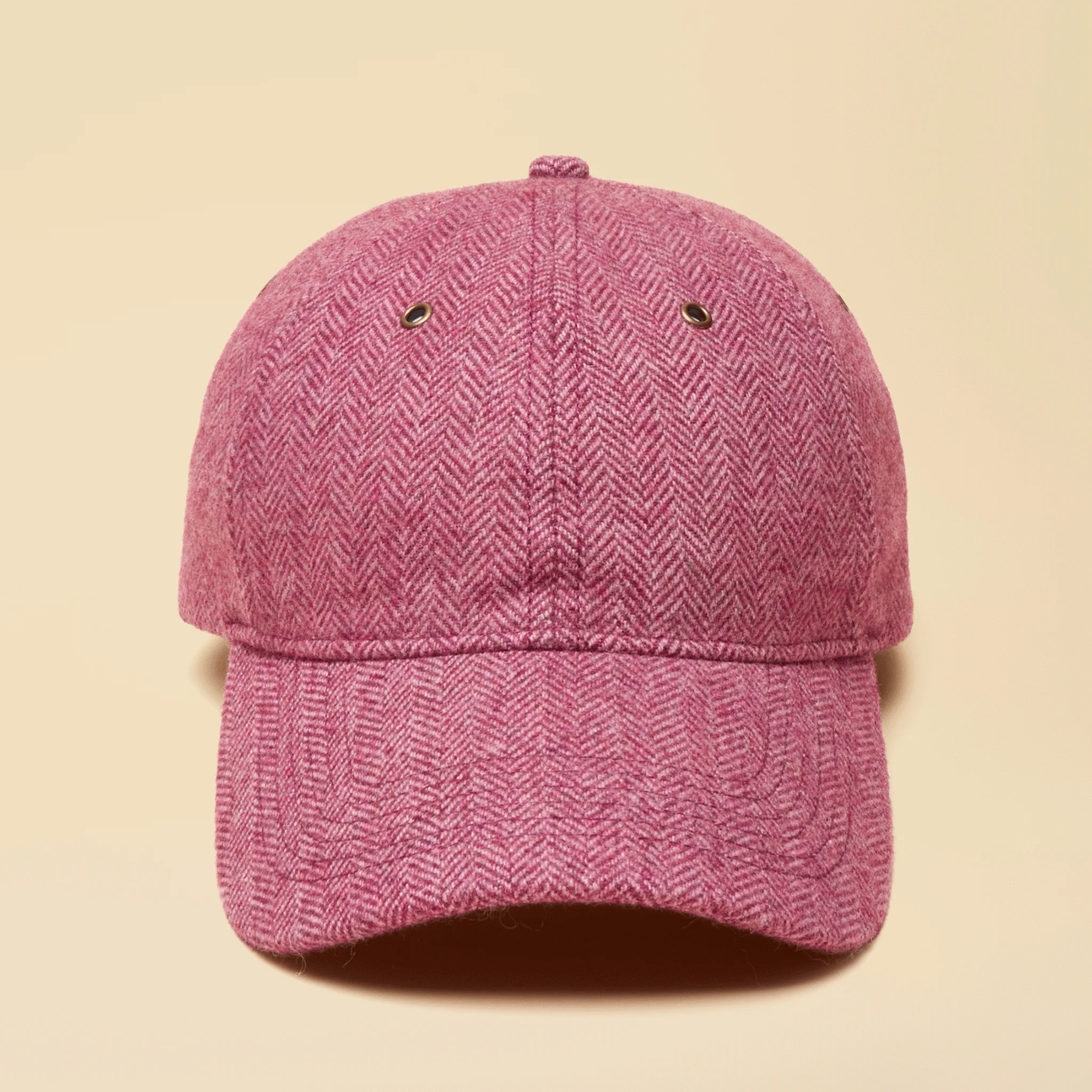 Joules Perry Unisex Plum Purple Tweed Baseball Cap