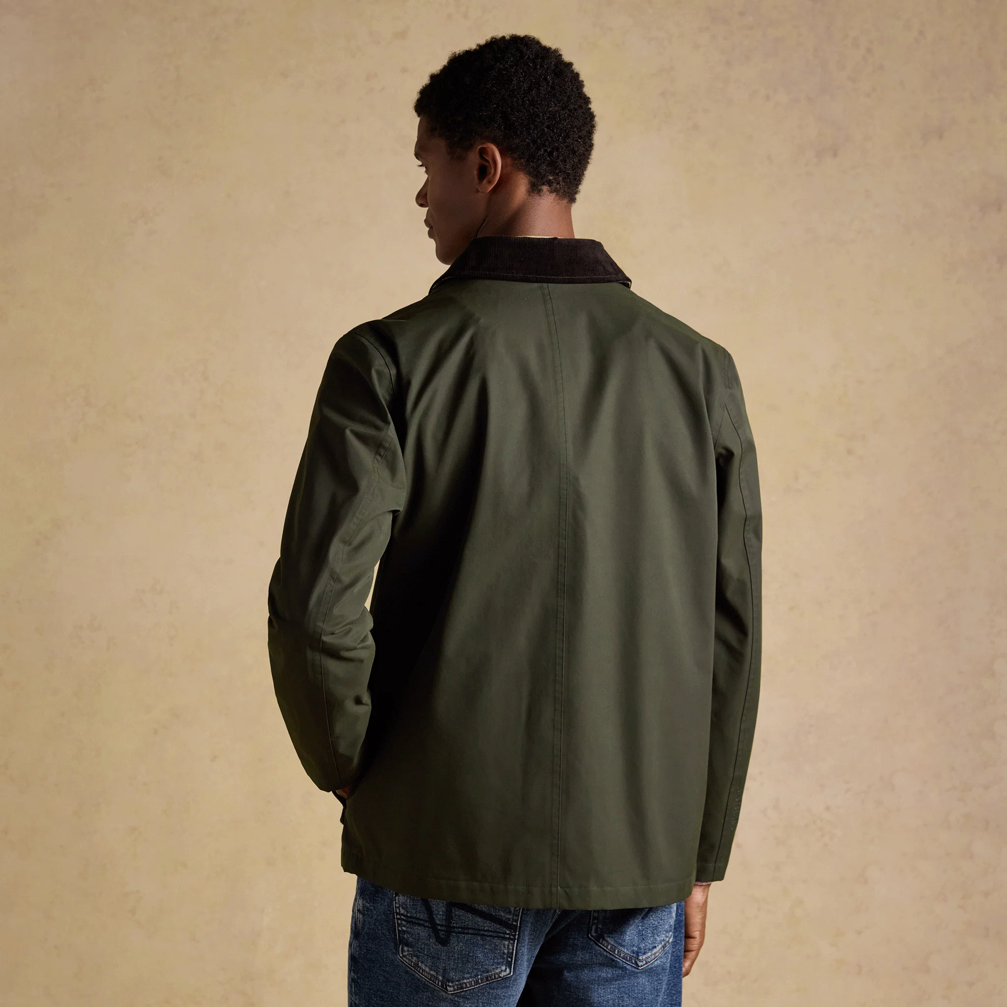 Joules Westcott Waterproof Coat in Khaki Green - Image 3