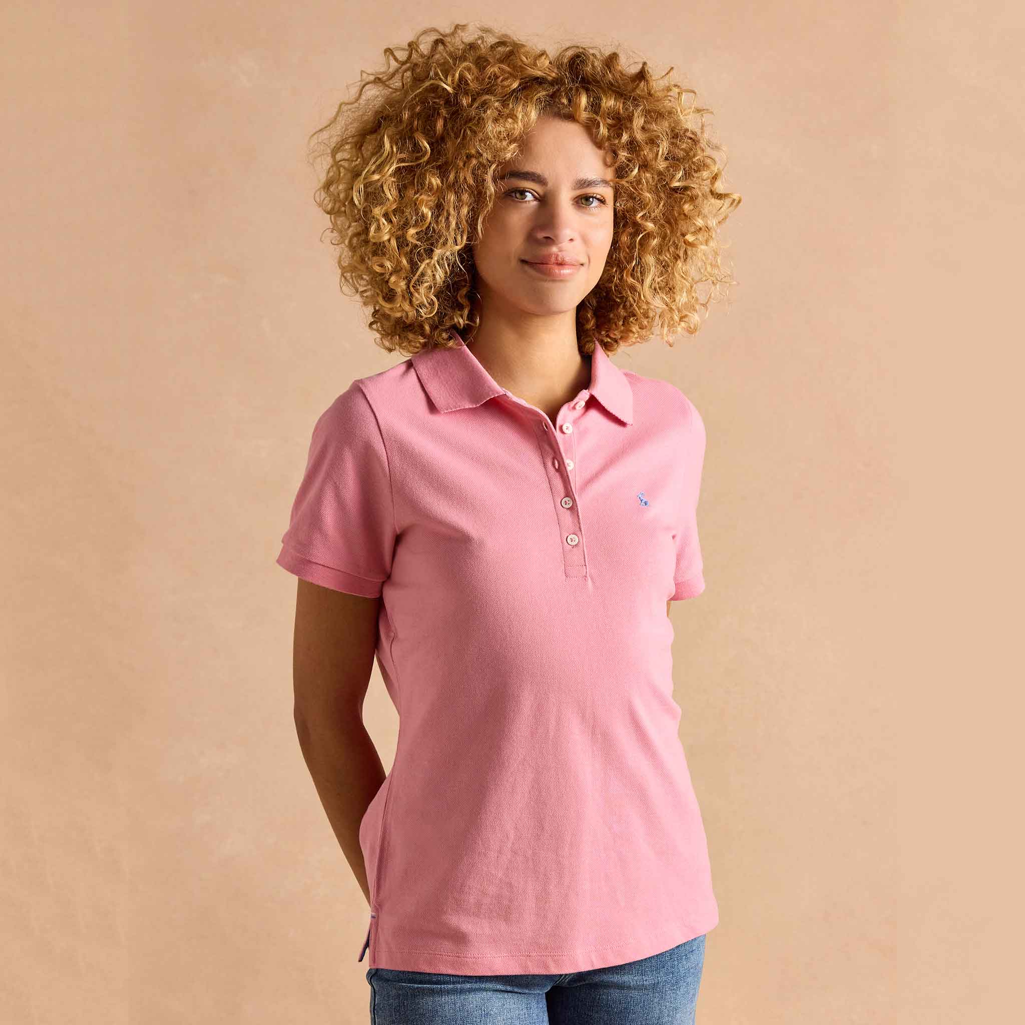Joules Woody Pink Polo Shirt - Image 2