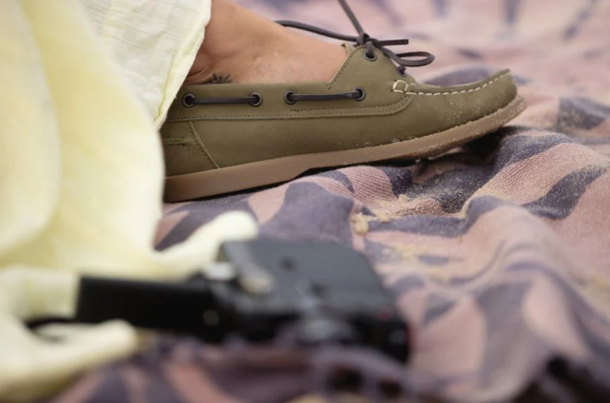 Le Chameau Galion Femme Nubuck Deck Shoe Vert Vierzon - Image 5